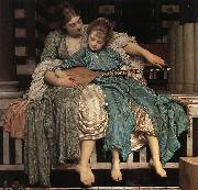 Lord Frederic Leighton Music Lesson Spain oil painting artist